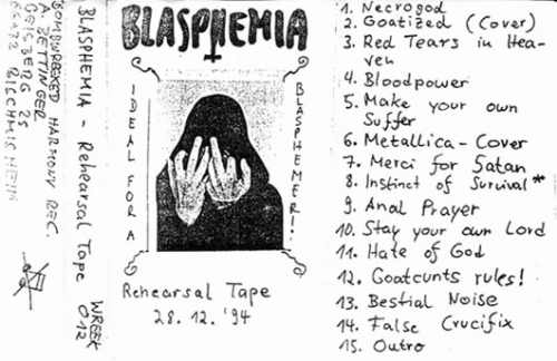 Blasphemia (GER) : Rehearsal Tape 28.12.94